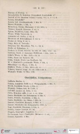 Geschichte, Antiquitäten