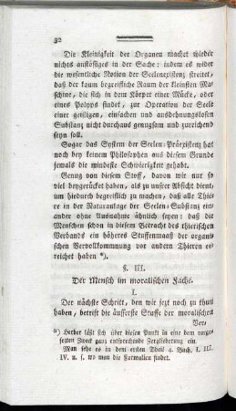 §. III. Der Mensch im moralischen Sinne.