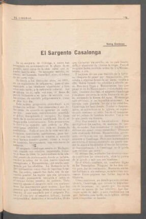 El Sargento Casalonga : [Traducción]