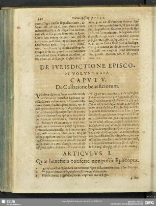 Caput V. De Collatione beneficiorum
