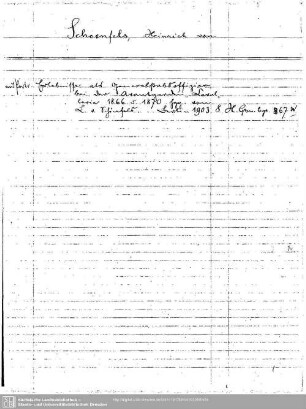 Schoenfels, Heinrich