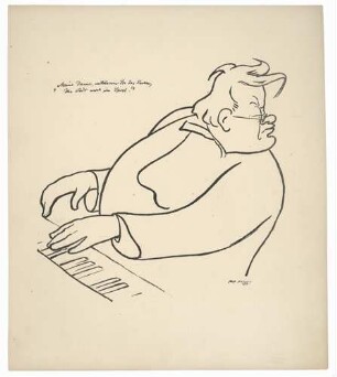 Tuschezeichnung Max Reger