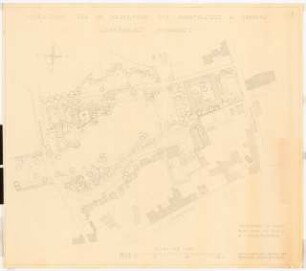 Gartenanlage Marktplatz, Erkrath: Vorentwurf für die Gestaltung, Gesamtanlage, Vorschlag 1, Lageplan 1:500