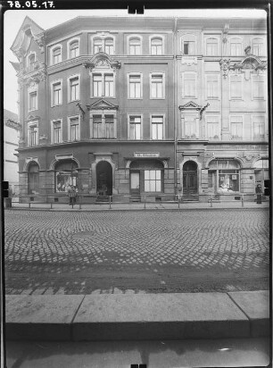 Meißen-Altstadt, Gerbergasse 1. Wohnhaus mit Laden (E. 19. Jh.) Straßenfront