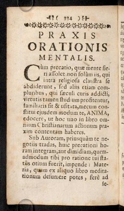 334-335, Cum precatio, quae mente fieri assolet non solum ...