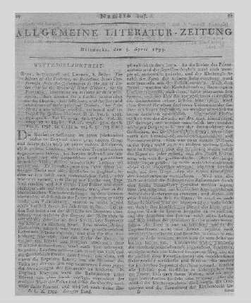Nützliche Bemerkungen für Garten- und Blumenfreunde. H. 6-7. Ges. von J. H. Albonico. Leipzig: Fleischer 1798