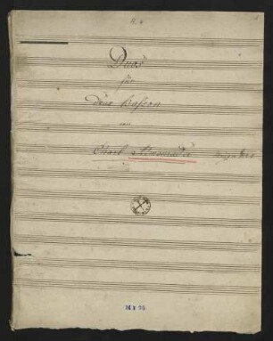 Duos pour deux bassons (op. 8?)