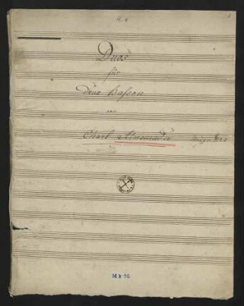 Duos pour deux bassons (op. 8?)