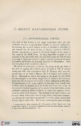 Egypt Exploration Fund : archaeological survey