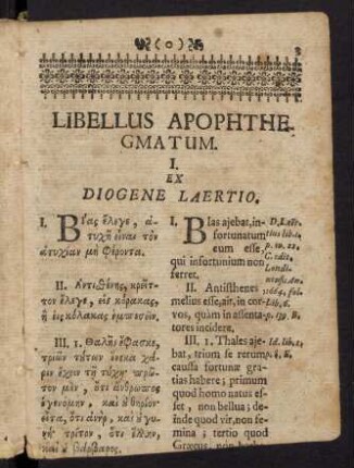3-22, I. ex diogene laertio.