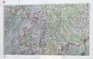 Reichskarte: Ostblatt, Sudetenländer in 2 Blättern