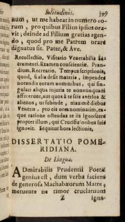397-416, Dissertatio Pomeridiana