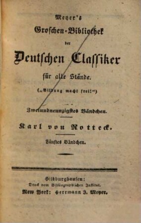 Karl von Rotteck, 5