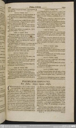 Psalmi LXXII. Dispositio. Rex Justus. Insigne regnum Messiae