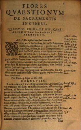 Flores Theologicarvm Qvaestionvm, In Qvartvm Librvm Sententiarvm, [1]