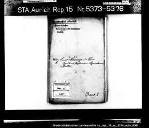 Hausierkonzessionen für Einwohner aus Leer: Arnold Wenninga, Parfümeriewaren, Kurzwaren, Gemälde