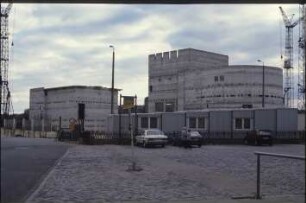Potsdam, Alter Markt,Potsdam, Hans-Otto-Theater,Potsdam, Hans-Otto-Theater Rohbau am Alten Markt : Hans-Otto-Theater Rohbau am Alten Markt wurde 1991 abgerissen