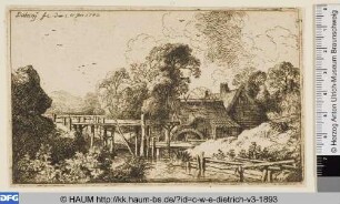 Die Mühle mit dem hohen Gerinne