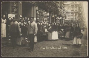 Ansichtskarte "Zur Petroleumnot 1914", Reichenberger Straße 63-64