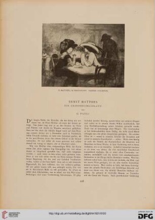 Ernst Matthes: ein Erinnerungsblatt