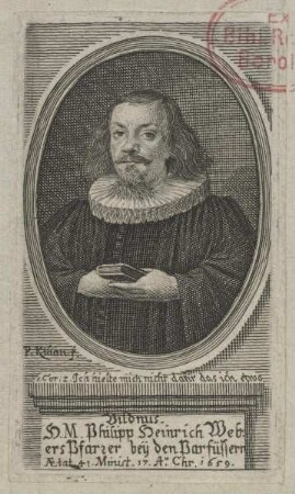 Bildnis des Philipp Heinrich Weber