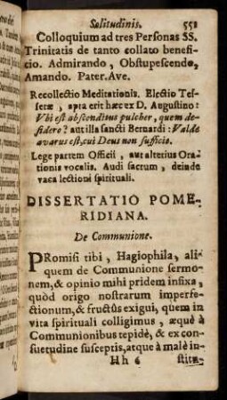 551-570, Dissertatio Pomeridiana