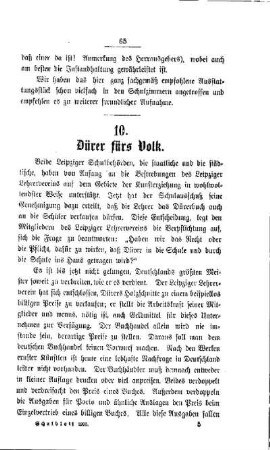 Dürer fürs Volk