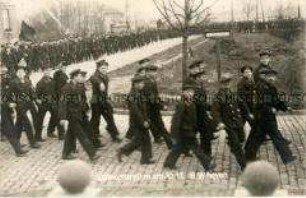 Demonstration während der Novemberrevolution in Wilhelmshaven