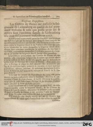 Troisième Proposition