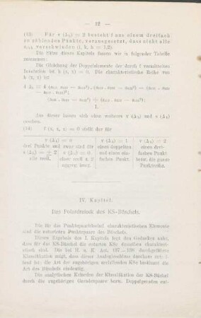 IV. Kapitel. Das Polardreieck des KS-Büschels.