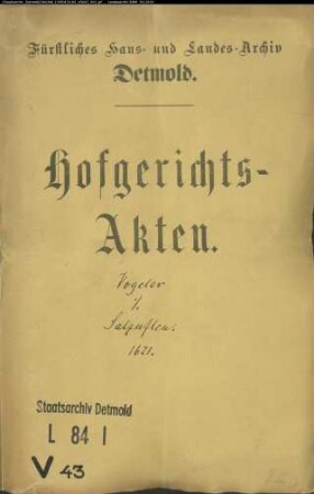 Vogeler, Wedekings Witwe zu Minden gegen Stadt Salzuflen, Bürgermeister Henrich Giesenbiers Erben, Georg Krudup zu Salzuflen, Jürgen von Oeynhausen und Arnd Wesseling, Bürger zu Minden - Schuldforderung