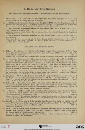 I. Buch- und Schriftwesen (Nr. 1-387)
