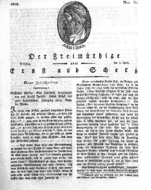 Nro. 66, Dienstag, den 2. April 1805