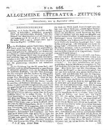 Gallerie merkwürdiger Oerter in Deutschland. St. 1. In Schilderungen nach dem Leben. Ronneburg, Leipzig: Schumann 1803 Mehr nicht ersch.