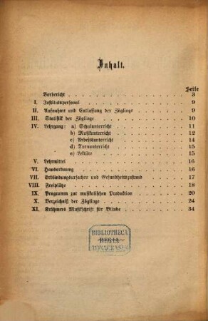 Jahresbericht des Königlichen Central-Blinden-Instituts München. 1877/78