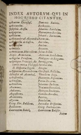 Index Autorum Qui In Hoc Libro Citantur.