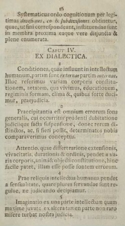 Caput IV. Ex dialectica.