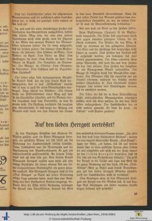 Auf den lieben Herrgott vertröstet!