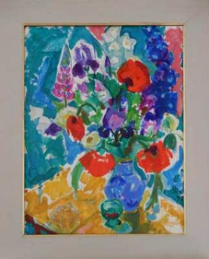 Sommerblumen mit Mohn