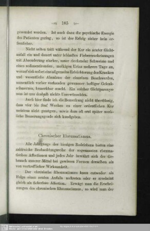 Chronischer Rheumatismus