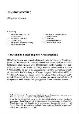 389-406, Rückfallforschung