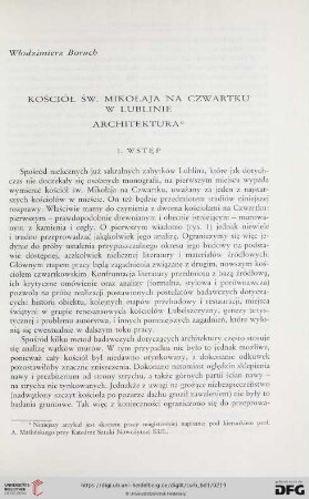 Kościół św. Mikołaja na Czwartku w Lublinie (architektura)