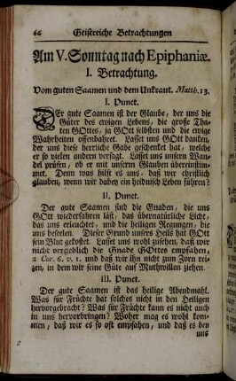 Am V. Sonntag nach Epiphani⁠æ.