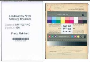 Entnazifizierung Reinhard Franz , geb. 12.12.1886 (Betriebsleiter)