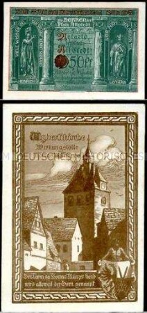 Allstedt 50 Pfennig, Notgeldserie