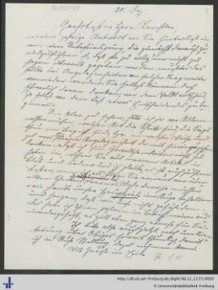 Brief von Schemann vom 20.12.1929.