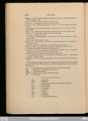 II. Sprachen und Dialekte