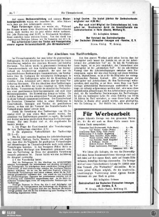 Der Abschluss von Tarifverträgen
