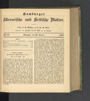 No. 25. 27. Februar 1850