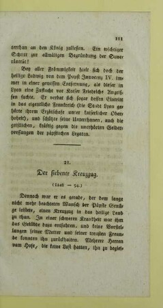21. Der siebente Kreuzzug. (1248-54)